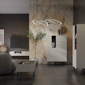 Zestaw mebli do salonu Noel Kaszmir / Czarny [Wariant 3]