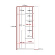 Zestaw mebli młodzieżowych Billz / szafa + biurko + 2 komody + półka