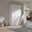 Nadstawka do szafy Napoli 3D 150 Biała