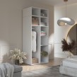 Szafa uchylna z nadstawką Napoli 2D 100 Dąb Cremona