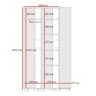 Szafa uchylna Napoli 2D 100 Kaszmir