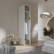 Szafa uchylna z nadstawką Napoli 1D 50 Dąb Cremona