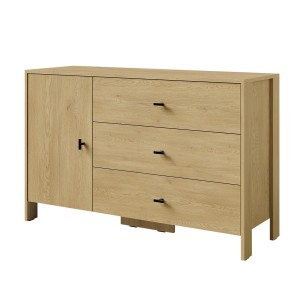 Komoda z szufladami Ethan 1D3S 120 Dąb Cremona