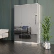 Szafa uchylna z lustrem Monza 3D 120 Biała